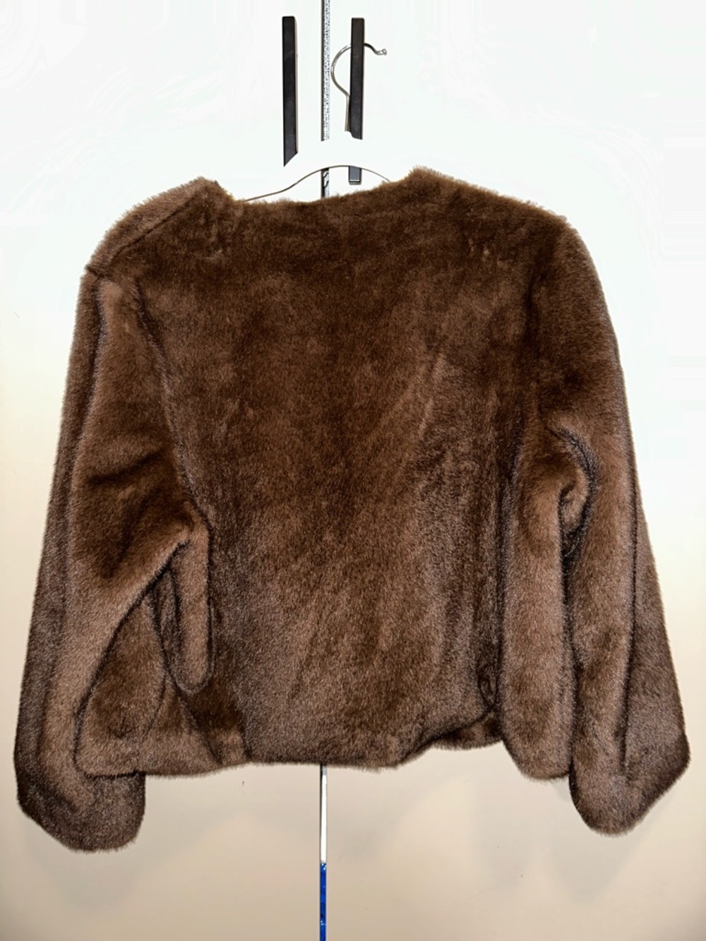 Zara Brown Faux Fur Jacket Size M - Picture 3 of 3